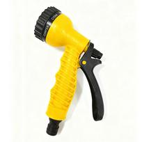 7 Modes Multifunctional Garden Water Gun with PVC Anti - Crack Hose 1/2 Inch Connector for Watering Plants Vegetables Car Washin yellow