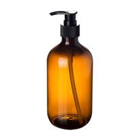 300/500ml Losjono, šampūno, dušo želės laikiklis, muilo dozatorius, tuščias vonios pumpuojamas buteliukas 300ML ruda