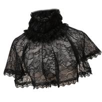 Detachable False Collar Girls Cosplay Capelet Choker for Shirt or Dress Ruffled Lapel Shawl for Lady Girl Choker 1