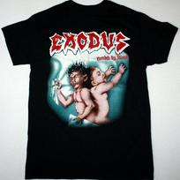 Vintage Exodus Bonded by Blood Unisex T-Shirt Black Short Sleeve Graphic Tee S