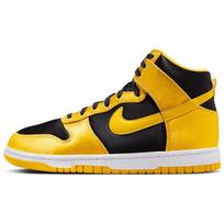 Nike Dunk High Satin Goldenrod moteriški sportbačiai, geltoni ir juodi, Varsity-Maisemo spalvos, FL4216-001 37.5 black