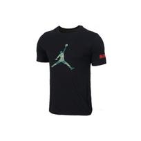 Air Jordan Krepšinio Sportiniai Marškinėliai Trumpomis Rankovėmis Su Jumpman Logotipu Vyrams Viršūnės Juodi AT9181-010 XS gray