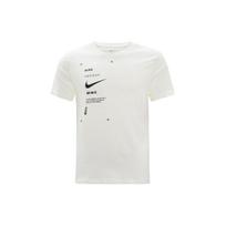Nike Sportswear Swoosh Club Letter Print Short Sleeve Crew Neck T-Shirt Men Tops White DJ5374-110 XL