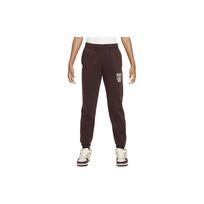 Nike Letter Series Drawstring Knit Joggers Kids Bottoms Brown FZ4720-227 L brown