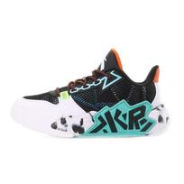 Anta Youth  Cement Nemesis Comfortable Versatile Low-Top Kids Basketball Shoes Kids Basketball Shoes Black White Orange 312231118-1 34 black