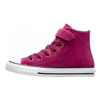 Converse Chuck Taylor All Star Easy On High PS Velvet Kids Sneakers Purple Legend-Berry White A05449F 31.5 pink