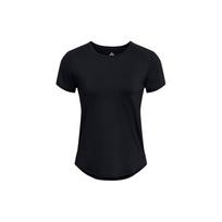 Under Armour Vanish Elite Vent Solid Color Fitted Training Breathable Short Sleeve T-Shirt Women Tops Black 1383638-001 XS