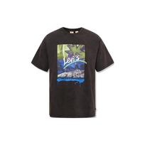 Levis Graphic Print Crew Neck Short Sleeve T-Shirt Men Tops Black A6403-0000 M