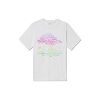 Levis Plant Print Casual Short Sleeve T-Shirt Women Tops White 17467-0007 S