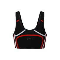 Nike Swoosh Line Design Logo Printed Sports Bra Women underwear Black CN1449-010 M