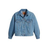 Levis Color Block Button Down Long Sleeve Jacket Women jackets Blue A6049-0000 M