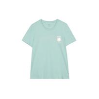 Adidas Neo Smiley Print Sports Round Neck T-Shirt Women Tops Green GP5785 S