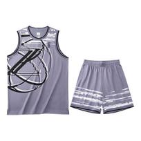 Anta Lightweight Series Breathable Round Neck Vest With Drawstring Shorts Basketball Set Men sets 152221206-3 S