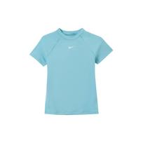 Nike Pro Dri-FIT Quick-Dry Solid Color Breathable Mesh Training Short Sleeve Raglan T-Shirt Women Tops Denim-Blue-Green White FV7843-464 M