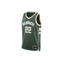Nike NBA Team Print Jersey Vest SW Fan Edition 22-23 Season Limited Logo Milwaukee Bucks 21 Unisex jerseys Green DN2012-324 XXL