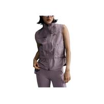 Nike Solid Color Stand Collar Zipper Vest Women Tops Light-Purple Mineral FV6399-226 S