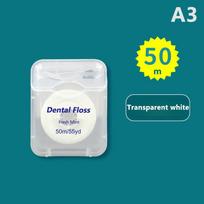 1Roll Mint With Wax Dental Flat Floss Superfine 50M Floss Cleaning Care Oral Tools Adult Home Cleaning Interdental Brush