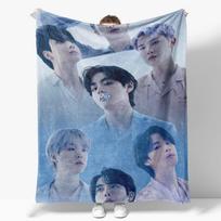 Kpop-BTS flanelinis pledas sofos dekoravimui Purus languotas vaikiškas pledas Karališko dydžio prabangūs užklotai ir pledai Antklodė Lova 30x40in