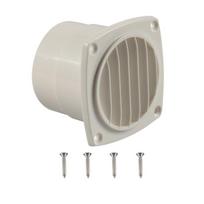 Air Outlet Boat Vent Louvered Grille Hose Vent with Mounting Screws Universal Marine Replacement Air Hose Thru Vent balta