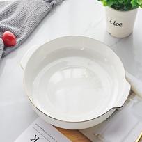 LISM Gold Rim Ceramic Plate