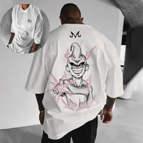 Anime Dragon Ball Majin Buu Klasikinis Spausdintas Vyriškas Marškinėlis 2025 Vasaros Naujas Cosplay Trumpomis Rankovėmis Marškinėliai Laisvalaikio Madingi Drabužiai Dovanos S