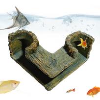 Fish Tunnel Resin Double Entrance Comfortable Resting Fish Tunnel For Aquarium Decorations For Tank Breeding Hiding Stuff Water juoda