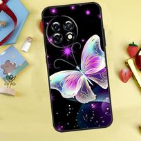 Black Beautiful Butterfly Case For OnePlus Nord 5 CE 2 3 4 Lite N20 N30 OnePlus 10T 12R 13R 13T 10 11 12 13 15 Cover OnePlus 15