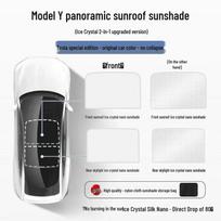 Tesla Model 3/Y Ice Crystal Sunroof Sunshade - Heat Insulation Window Protection