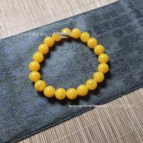 Second Generation Amber Beeswax Prayer Beads Bracelet for Men 20mm orange