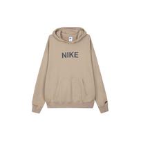 Nike raidės logotipas spausdintas gobtuvas džemperis vyriški viršutiniai drabužiai chaki FQ7269-247 XS
