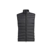 Adidas Ess Down Vest With Solid Color Print Logo And Zippered Stand-Up Collar Men Vests Black HG5768 L
