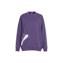 Adidas Trefoil X Chang Cang Xiong & Su Yiming Manga Skateboard Hoodie Women Hoodie Purple IK4316 S-M blue