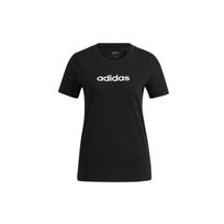 Adidas Neo Logo Sport Round Neck Short Sleeve T-Shirt Women Tops Black GS5177 M