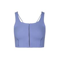 Nike Yoga Luxe Infinalon Crop Tank Top Women Tops Light-Blue CJ3666-569 XS gray