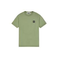 Stone Island Logo Patch T-Shirt Sage Men Tops Green 101524113-V0055 S