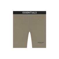 Fear of God Essentials Athletic Biker Shorts Unisex Bottoms Taupe FOG-SS21-570 M black