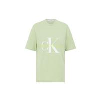 Calvin Klein Logo Print Crew Neck T-Shirt Women Tops Teal J218885-L99 S white