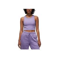 Jordan Solid Color Logo Emblem Short Round-Neck Vest Women Tops Dark-Purple DX4701-500 XL