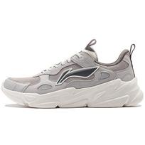 Li Ning Flowing Fire Audinys Sintetinė oda Retro Tėčio Batai Tinklelis Neslystantys Kvėpuojantys Žemo profilio Laisvalaikio Batai Vyriški sportbačiai Pilki AGCT387-1 40⅓
