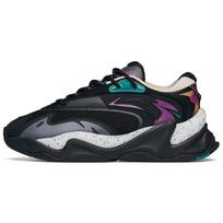 Anta Pulse Casual Durable Lightweight Low-Top Dad Shoes Men Sneakers Black Purple 112148833R-1 44.5