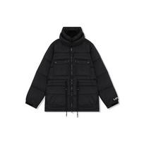 Levis Solid Color Letter Print Stand Collar Long Sleeve Down Jacket Men Outerwear Black A3273-0000 S