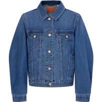 Levis Fashion Trend Graffiti Embroidered Denim Jacket Women outerwear Blue A6816-0000 XS