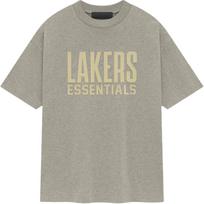 Fear of God Essentials x NBA Los Angeles Lakers Tee Grey Yello Unisex Tops Yellow 125AL244106F M