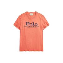 Polo Ralph Lauren Letter Slim Fit Crew Neck Short Sleeve T-Shirt Men Tops Orange 710850540-004 S