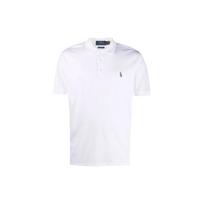 Polo Ralph Lauren SS22 Solid Plain Knit Short Sleeve Polo Shirt Men tops White 710713130-003 L