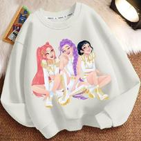 Children's Witch Hunt Team Round-neck Hoodies for Autumn and Winter, Long-sleeved Casual Hoodies for Boys and Girls 110