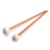 2 vnt. Timpani malotė, būgno lazdelė, veltinio galvutė, medinė rankena, neslystančios bosinio būgno lazdelės, nepakeičiamos balta