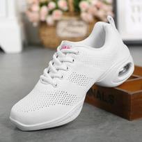 Dizainerio avalynė Breath Dance sportbačiai moteriai Praktikos avalynė Šiuolaikinio šokio Jazz bateliai Chaussures Femme Confortable Zapatos Mujer 35 balta