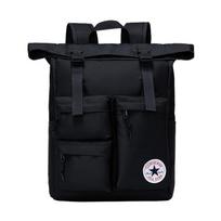 Converse 19L Casual Versatile Expandable Design Polyester Backpack Regular Black Men backpack CV2613247GS-001 Jet Black black