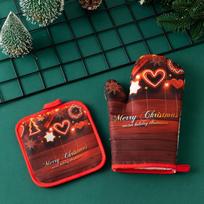 MDNG Thickened Christmas Oven Mitts